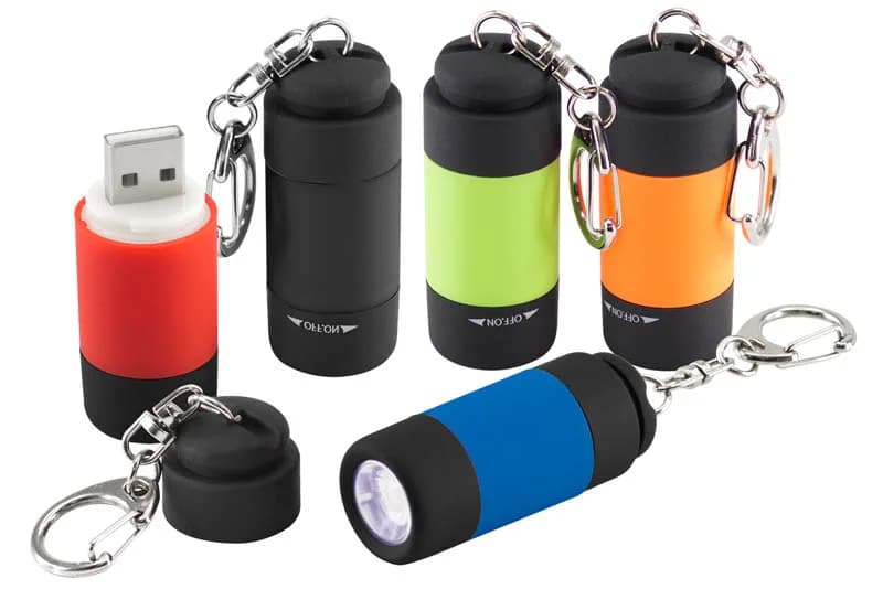 Llavero-Linterna LED Cargador USB