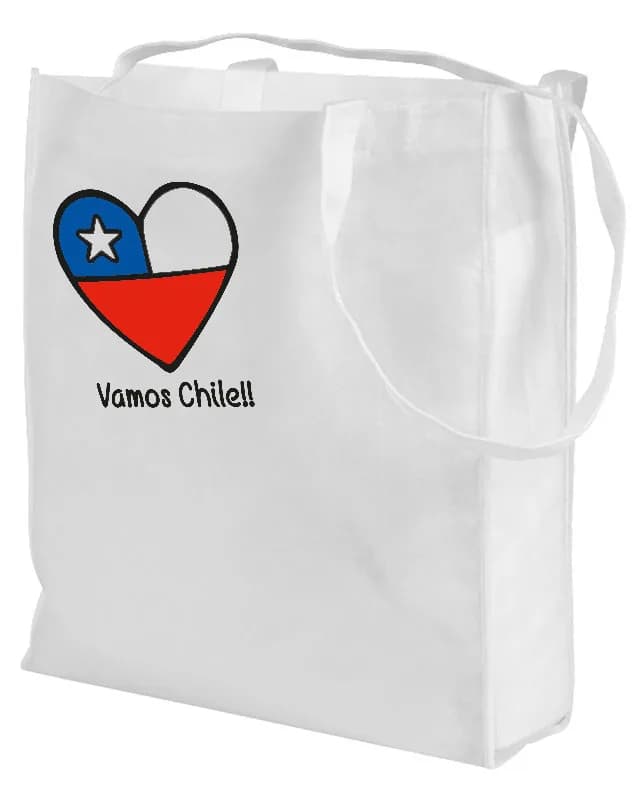 Bolsa TNT Vamos Chile — 30 x 40 x 12 cm
