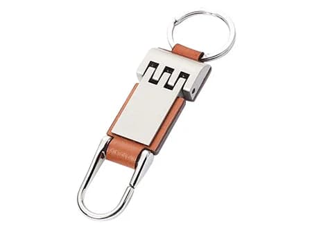 Llavero de Metal-Cuero Premium